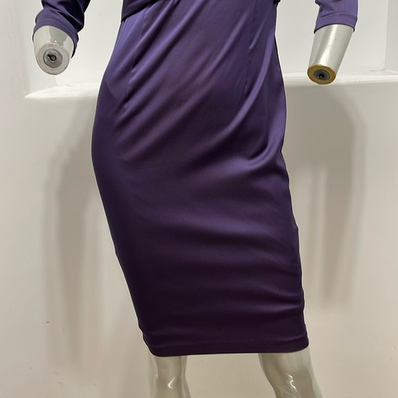 Donna Rocco New York Short Sleeve Sheath Dress Purple Size 2 - Picture 6 of 12